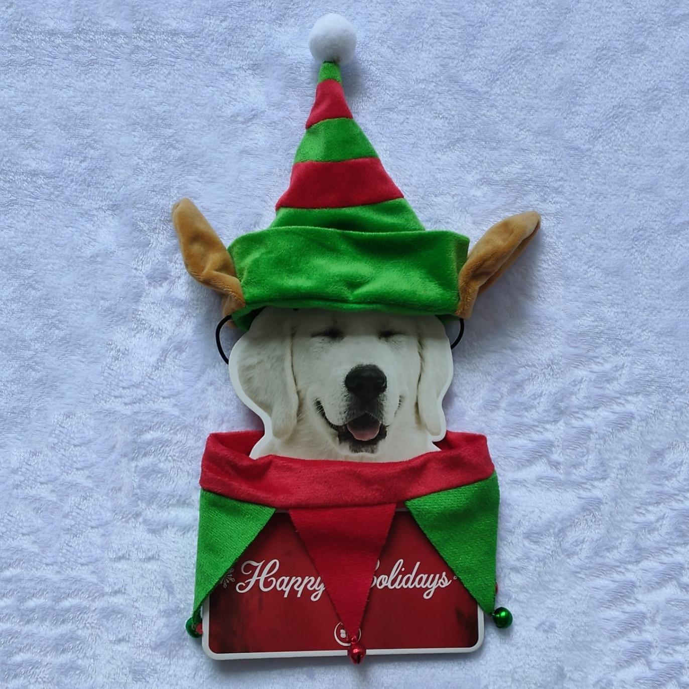 Hunder Katter Bandana og hatt til hund Julekostyme Juleantrekk Mote Fest Vinter Pustende Myk Vaskbar Bekvem Jul Jul utendørs Fritid / hverdag Bichon Frisé Pommeran ungt kjæledyr Sommerfugl Small 2025 - $17.49 –P5