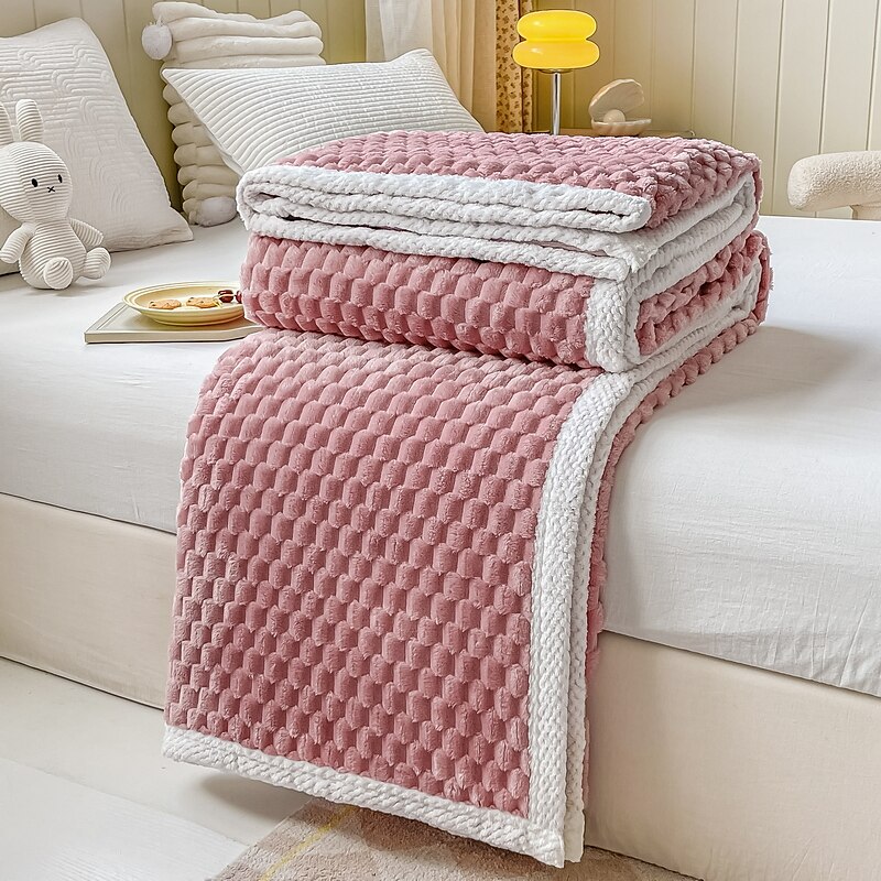 myk komfort kaste sofa teppe stereoskopisk lite rutenett teppe til sofa stol sofa stue bursdagsgave og hjemmeinnredning bærbart bil reisetrekk teppe 2025 - $21.99 –P4