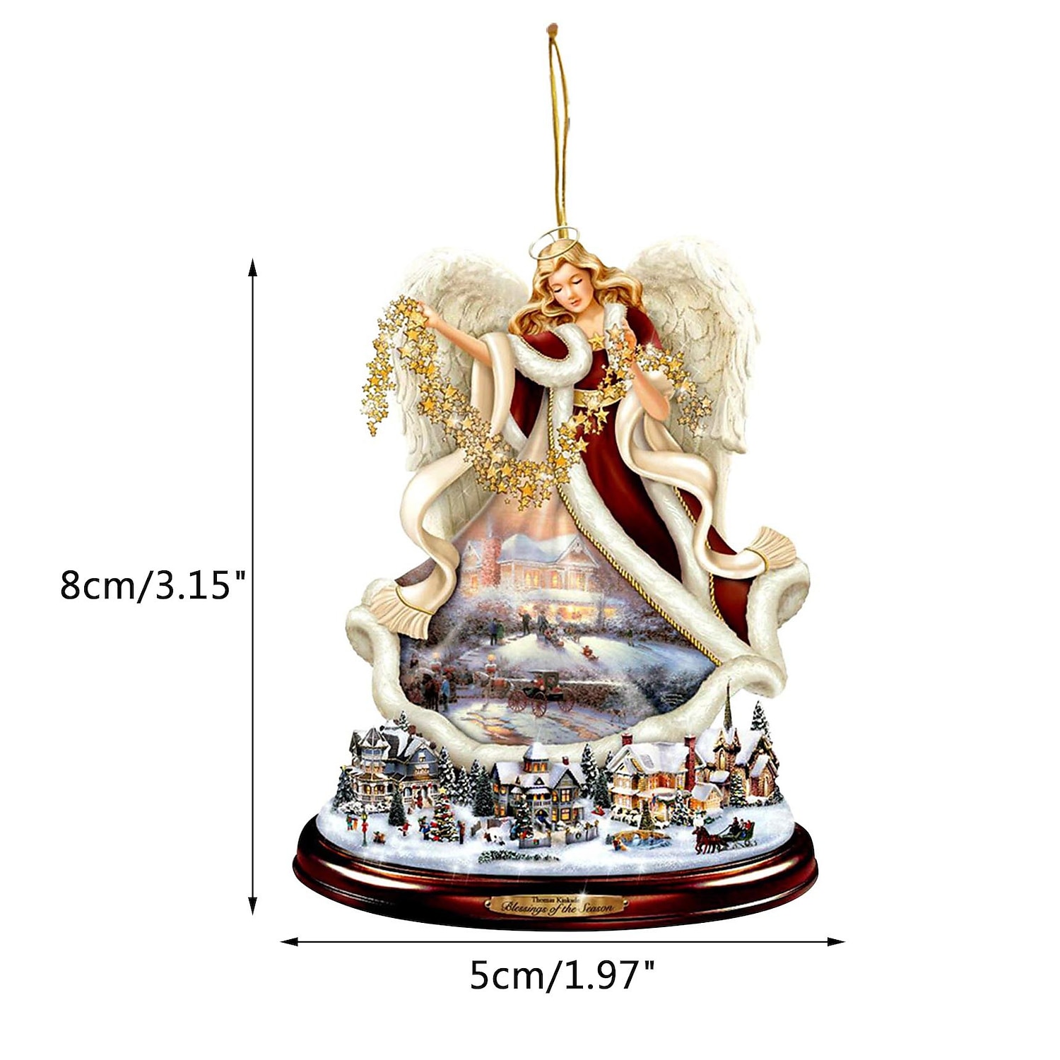 kerstboomversiering, kerstman 2d acryl hangende ambachten autohanger kerstcadeau woondecoratie 2025 - $6.49 –P5