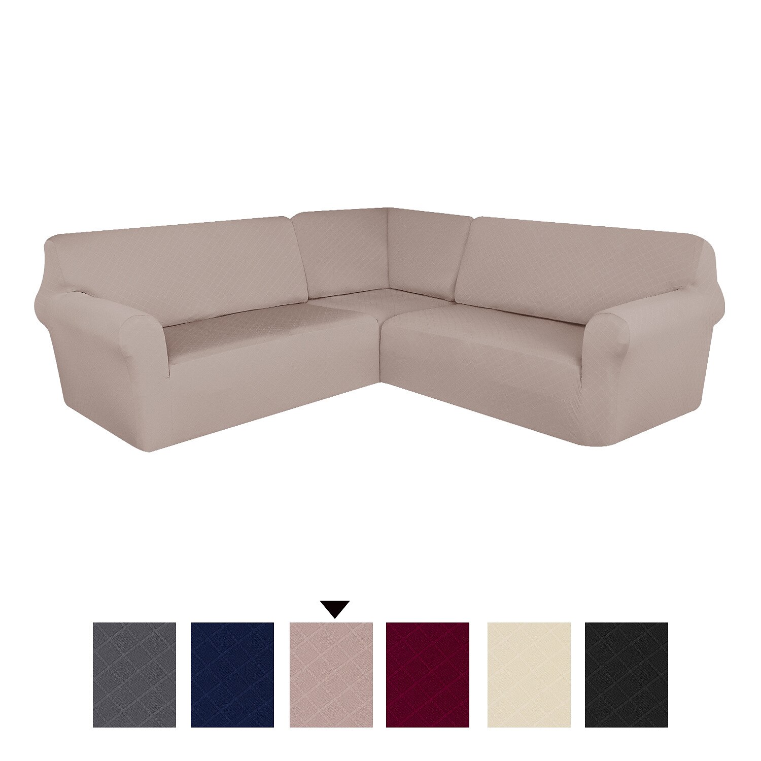 vattentät hörn vinröd sofföverdrag l-formad sofföverdrag stretch jacquard mjuk tjock u-formad överdrag set vardagsrum universal halkfri husdjurshund möbelskydd 2025 - $139.99 –P12