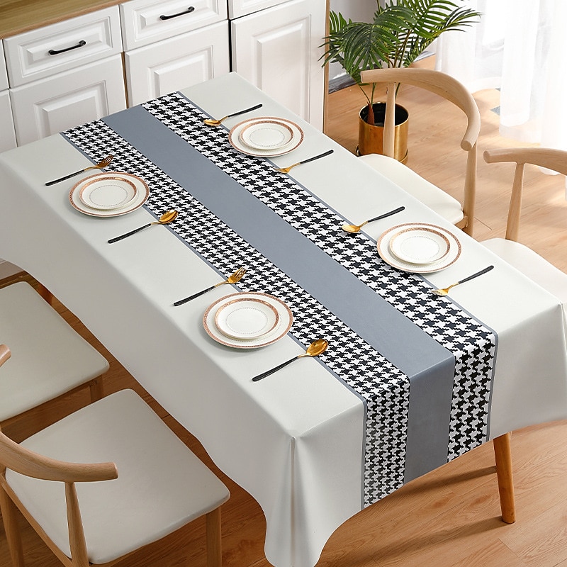 Waterproof Tablecloth PVC Oilproof Rectangle Table Cloth Table Cover for Party, Family Dining, Restrant 2025 - $11.49 –P25