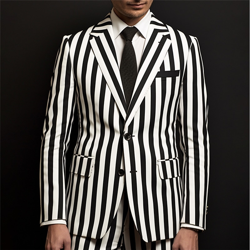 Derby du Kentucky Homme Rayure manche longue Col Rabattu Affaires Travail Tenue de travail Sortir Boutons Imprimé Multi-poches de 2025 ? GBP £49 –P1