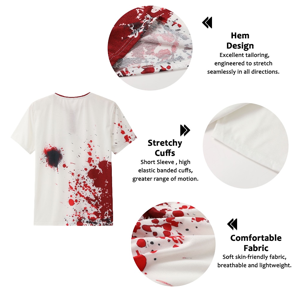 I'M Fine Mens Graphic Shirt Color Block Prints Fashion Basic Casual 3D Henley Tee Vintage Outdoor Daily Going Black Blue Red & White Cotton 2025 - $21.99 –P2