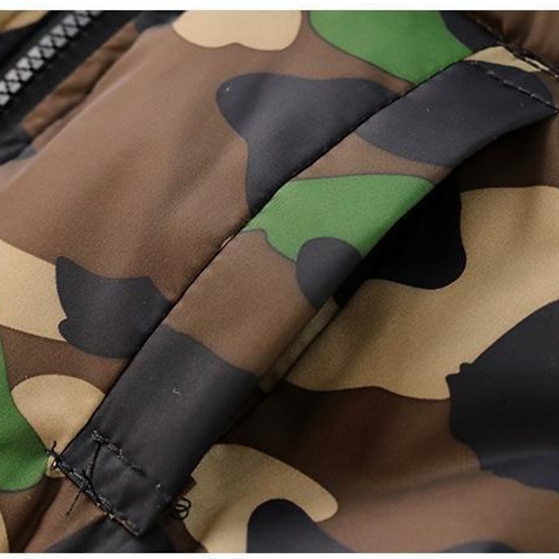Barn Pojkar Ner Hoodiejacka Ytterkläder Pufferjacka för barn Ensfärgat Långärmad Dragkedja Täcka Ledigt Bomull Förtjusande Dagligen Svart Armégrön Vår Höst 7-13 år 2025 - $44.99 –P10