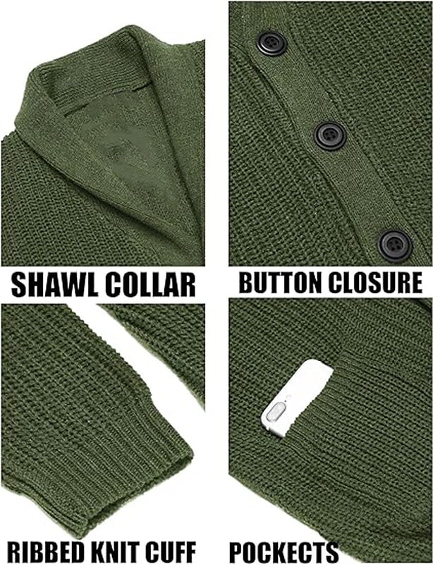 Homme Pull Chandail Gilet A côtes Tricoter Découpé Tricoté Col V Sortie Fin de semaine Vêtement Tenue Hiver Automne Noir Vert Véronèse M L XL de 2025 ? $37.99 –P1