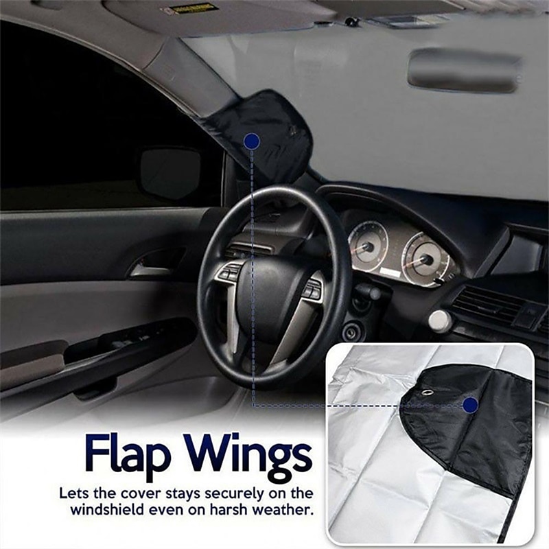 Cling Magnetic Winter Car Snow Cover Foldable Car Windshield Cover Sunshade Cover Easy to Enstall 2025 - $12.99 –P6