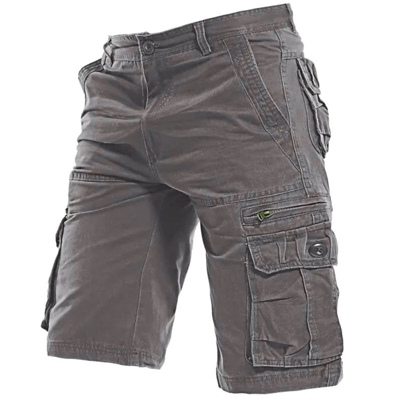 Voor heren Cargoshorts Wandelshorts Zak met rits Flap zak Effen Comfort Ademend Buiten Dagelijks Uitgaan Modieus Casual Zwart Leger Groen 2025 - $36.99 –P12