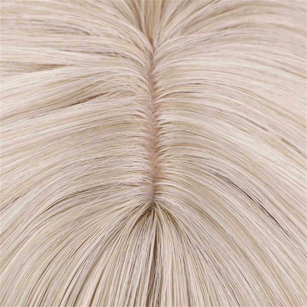 vrouwen korte lichtblonde kleur pruik, machinaal gemaakte pruik 2025 - $28.99 –P6