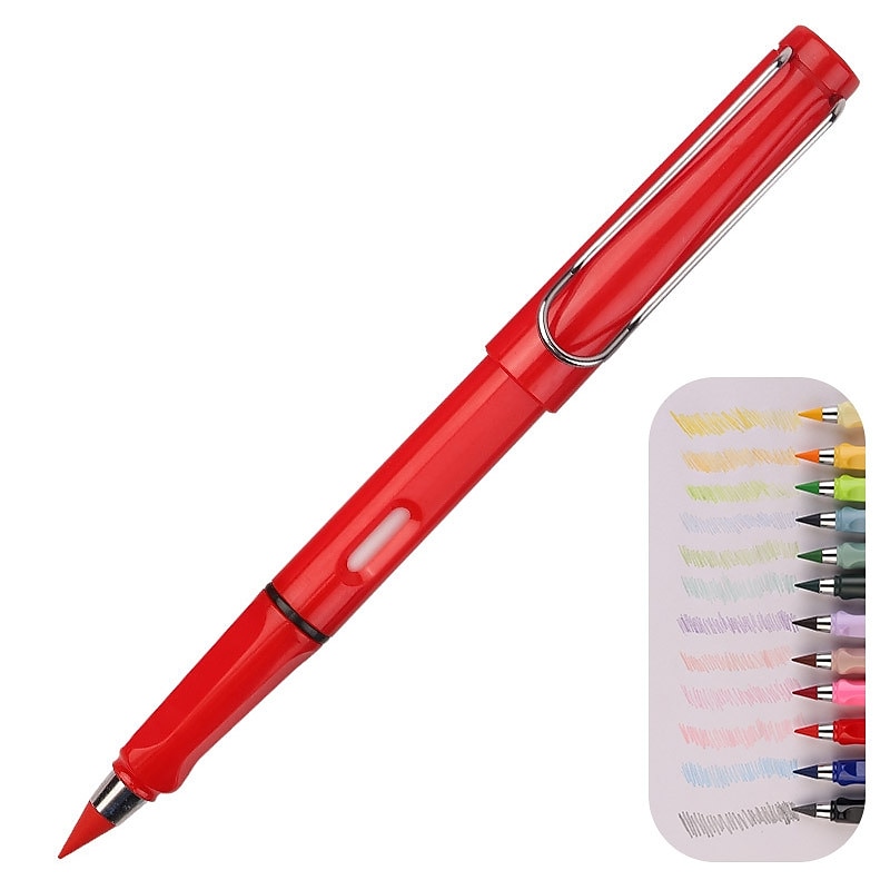 1 matita colorata - combinazione di colori elegante e classica - matite magiche con penna in metallo senza inchiostro da 0,5 mm per opere d'arte eterne, regali di Halloween, Ringraziamento e Natale del 2025 a $6.99 –P12