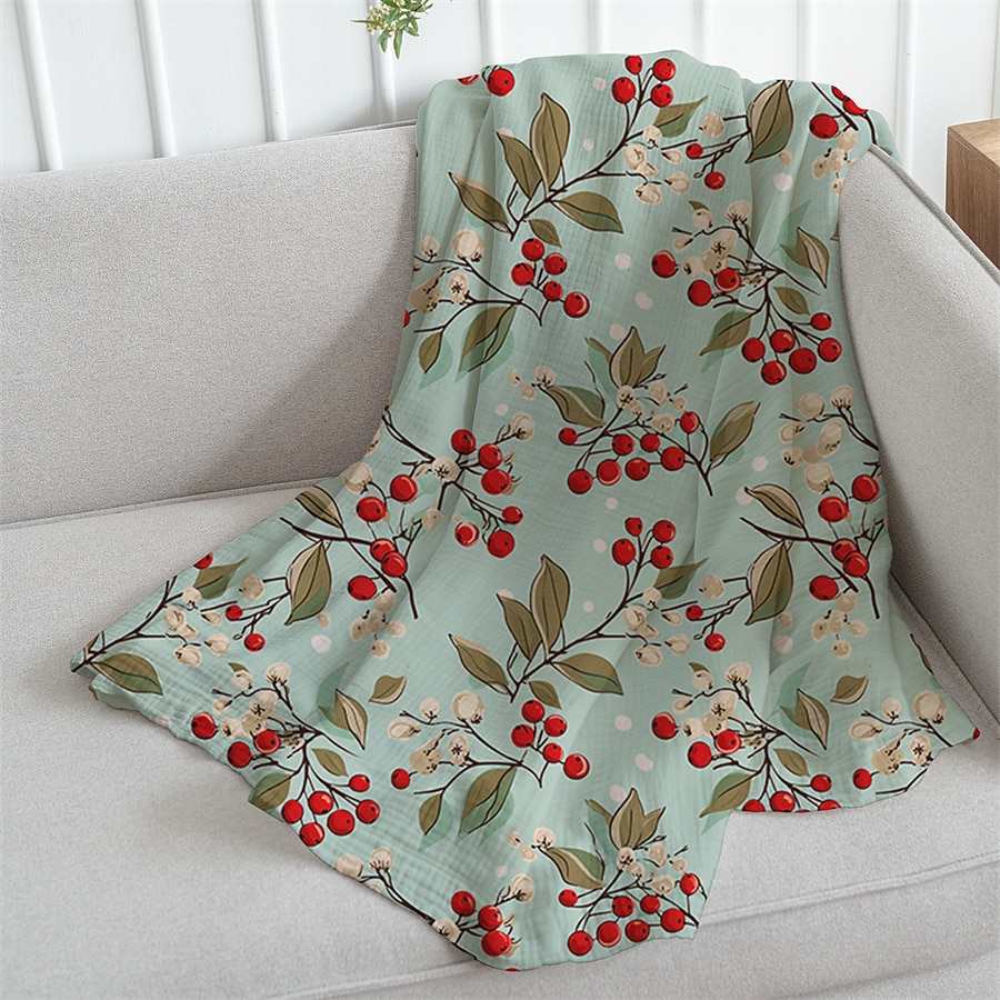 Fresh Flower Pattern Super Soft  Throws Blanket, Novelty Flannel Throw Blankets Warm 3D Printed All Seasons  Gifts Big Blanket 2025 - $17.99 –P3