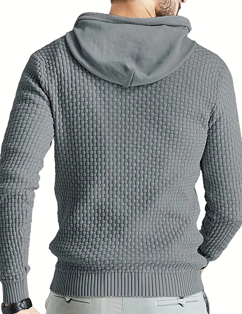 Per uomo Pullover Maglione A coste Maglia Standard A cordoncino Classico Liscio Con cappuccio Contemporaneo moderno Ufficio Da tutti i giorni Abbigliamento Inverno Nero Beige M L XL del 2026 a $19.99 –P4