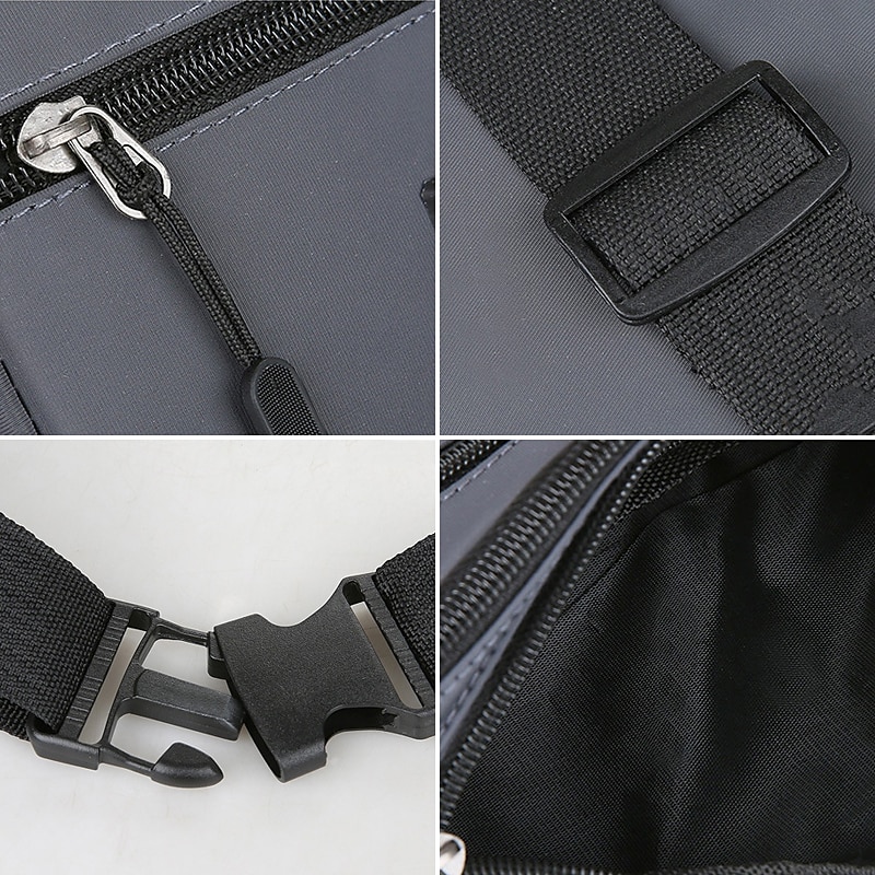 Męskie Torba przez ramię Torba na ramię Popruh Nylon Na zewnątrz Codzienny Święto Zamek Duża pojemność Lekki Trwały Jednokolorowe Błękit jeziora Czarny Czerwony 2025 - $14.99 –P8