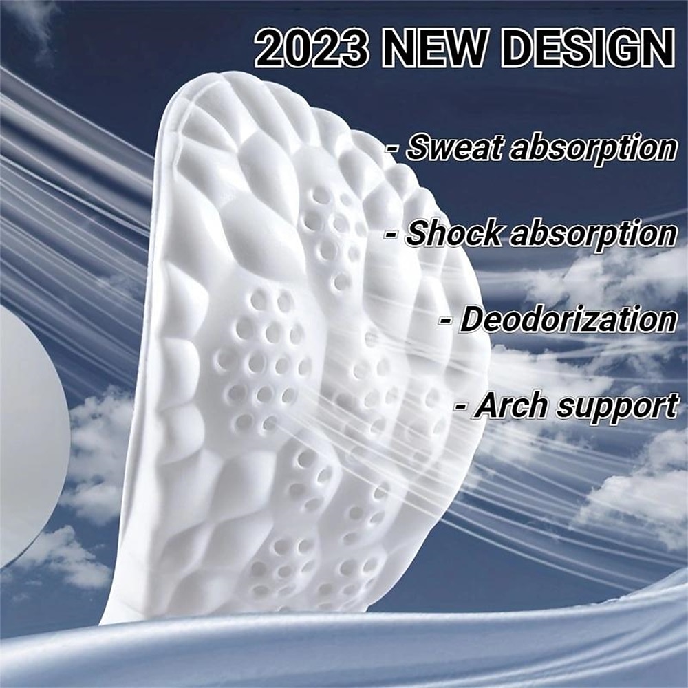 1 Pair 4D Massage Insoles Super Soft Sports Shoes Insole For Feet Running Baskets Shoe Sole Arch Support Orthopedic Inserts Unisex 2026 - $6.49 –P2
