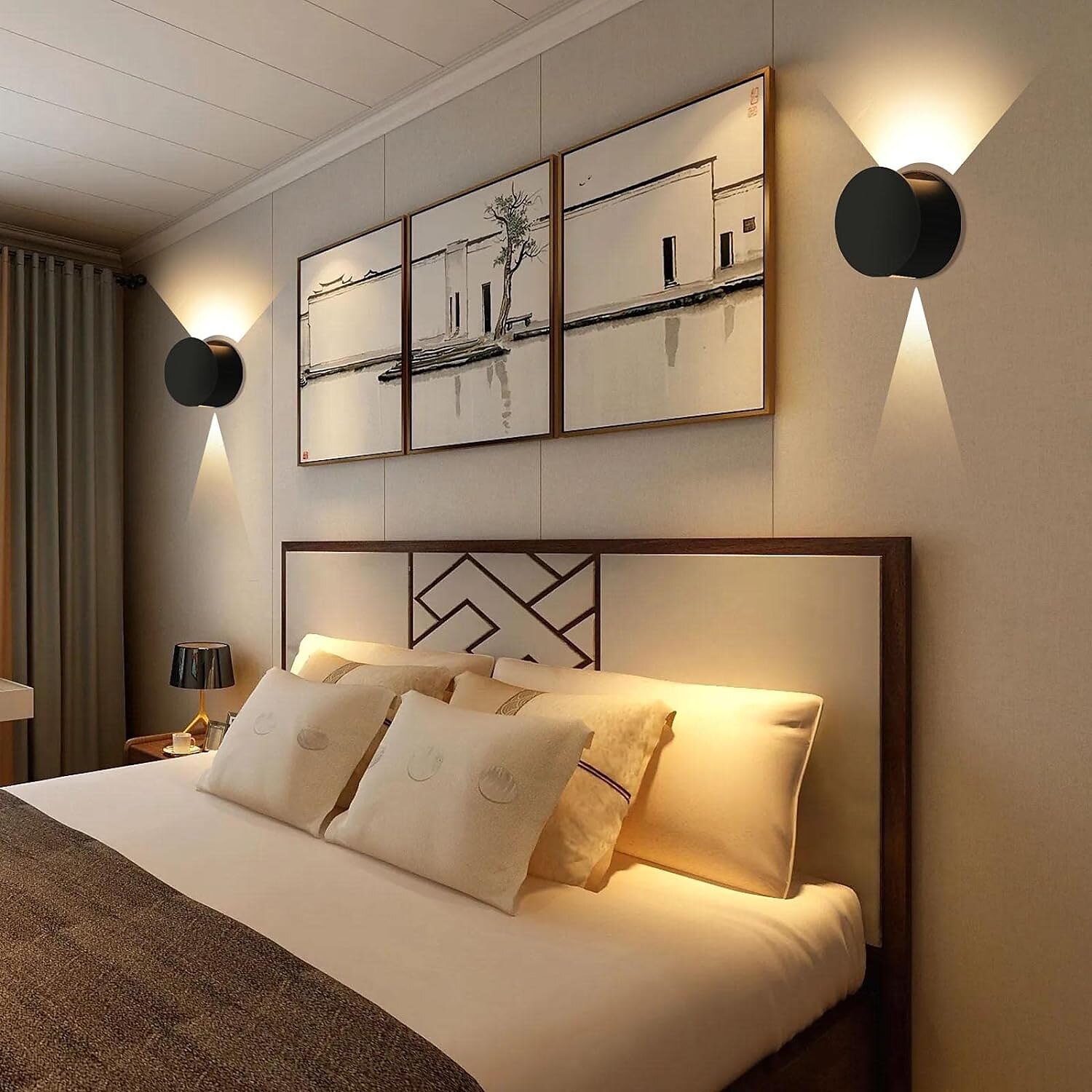 Luminária de parede led à prova d'água para cima e baixo, luminária para áreas internas e externas, feixe de luz ajustável, abajur giratório, 10w, lâmpada de parede redonda moderna para varanda, de 2025 por $41.99 –P2