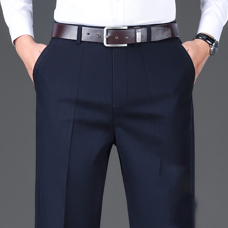 Per uomo Pantaloni Chino Pantaloni chino Tasche Liscio Comfort Traspirante Esterno Giornaliero Per uscire Di tendenza Informale Nero Cachi del 2025 a $32.99 –P9