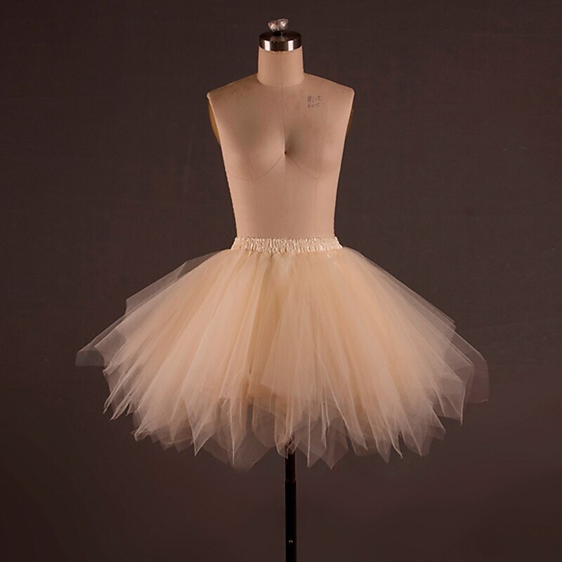 falda de ballet drapeado vestido de tutú para mujer adulto entrenamiento de disfraces poliéster caído 2025 - $15.99 –P3