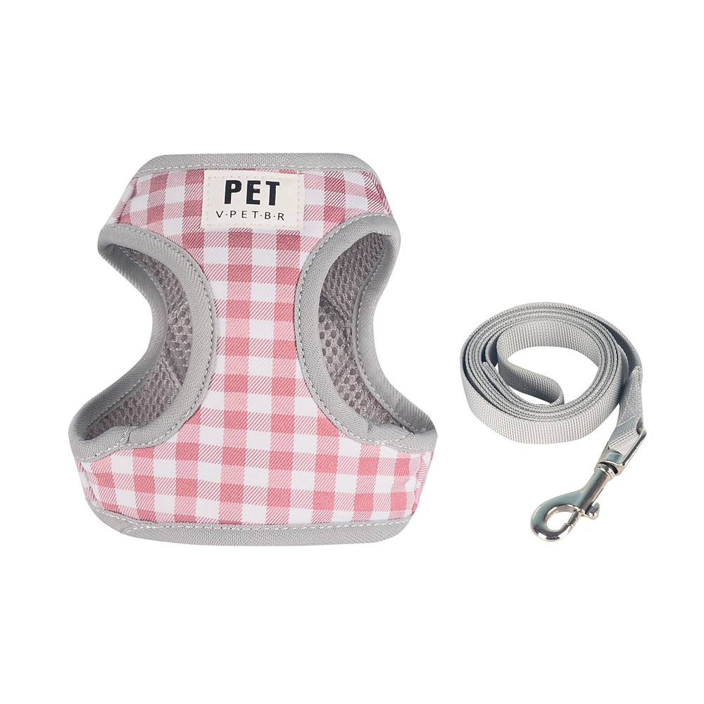 Perros Gatos Bozales Correa de entrenamiento Ajustable Portátil Duradero Exterior Paseo Plaid 2026 - $19.99 –P5