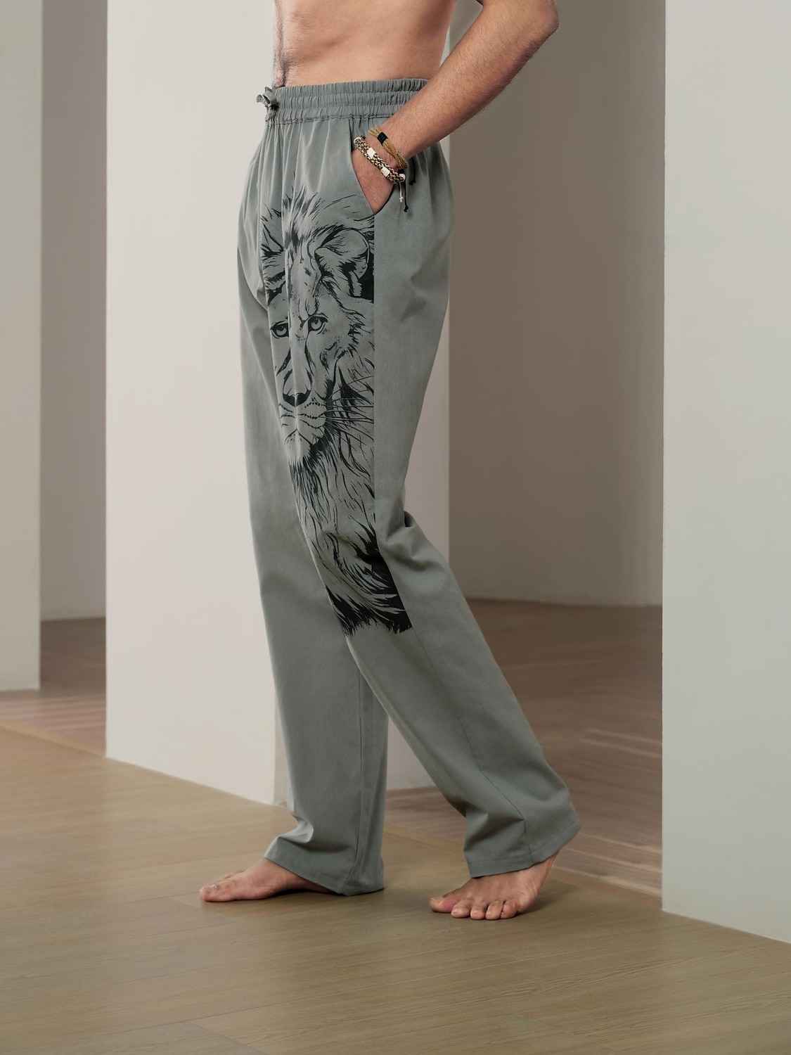 Per uomo Animale Leone Pantaloni di Lino Pantaloni Pantaloni Larghi Misura del girovita medio Streetwear Hawaiano Designer Casuale Quotidiano Ferie Coulisse Elastico in vita Stampa 3D Primavera del 2025 a $28.99 –P8