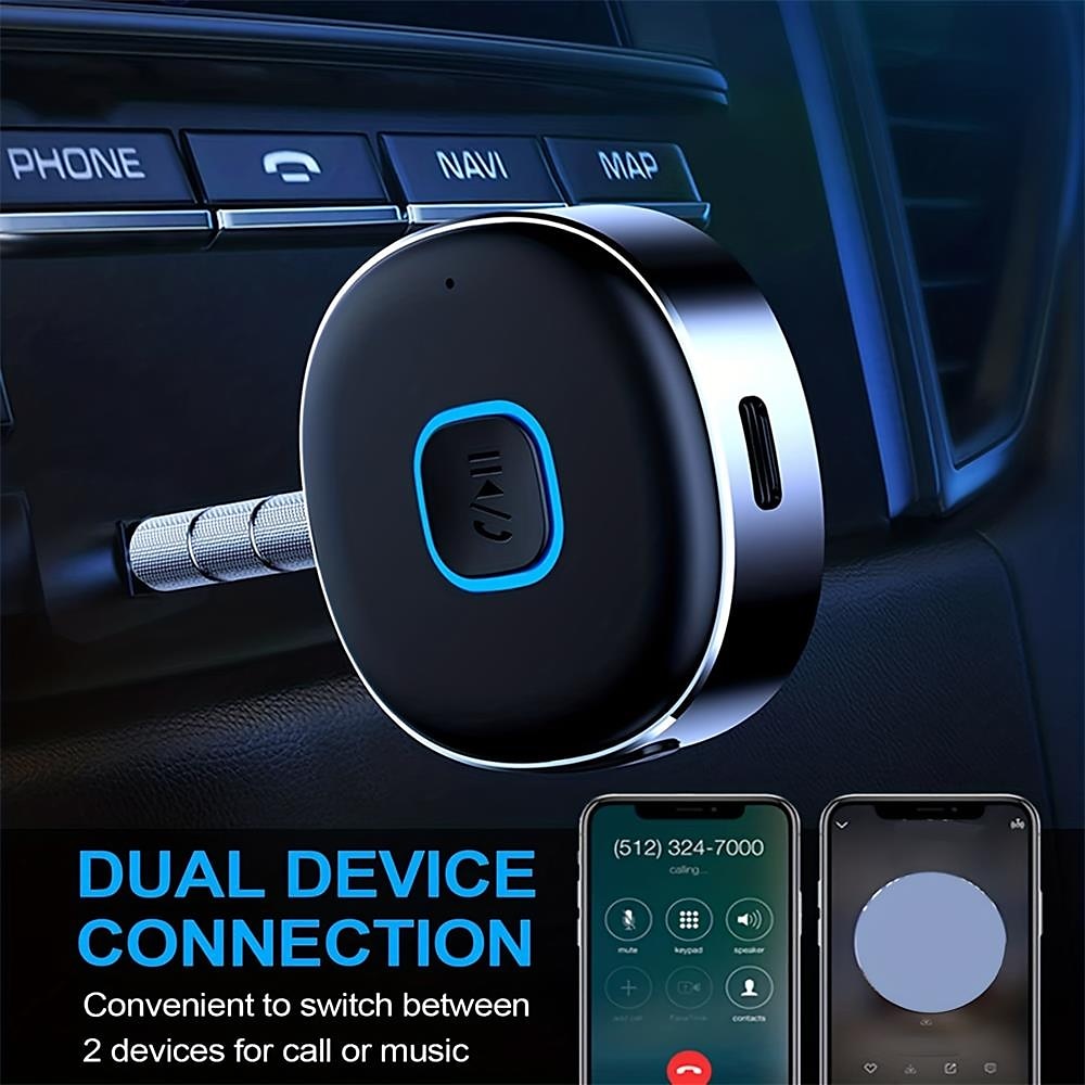 Bluetooth Receiver AUX Car Bluetooth Audio Receiver Converter 5.0 Bluetooth Adapter 2025 - $28.99 –P5