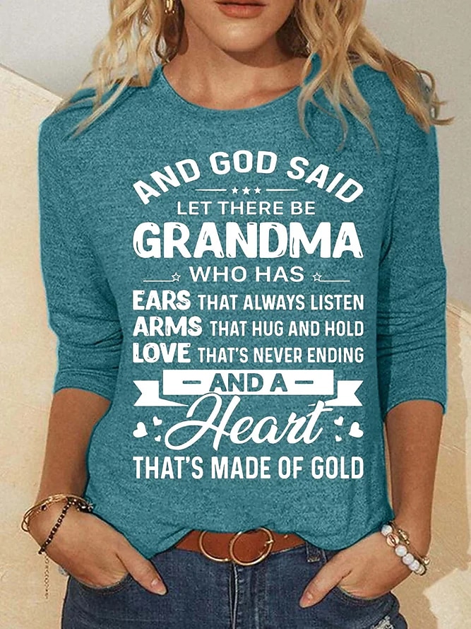 Γυναικείο T- shirt Κοντομάνικο Μακρυμάνικο Τοπάκι Γράμμα Εκτύπωση Κανονικά Τοπ Στρογγυλή Λαιμόκοψη Καθημερινή Έξοδος Ροζ Μπλε Πράσινο Γκρι Άνοιξη  Φθινόπωρο 2026 - $24.99 –P2