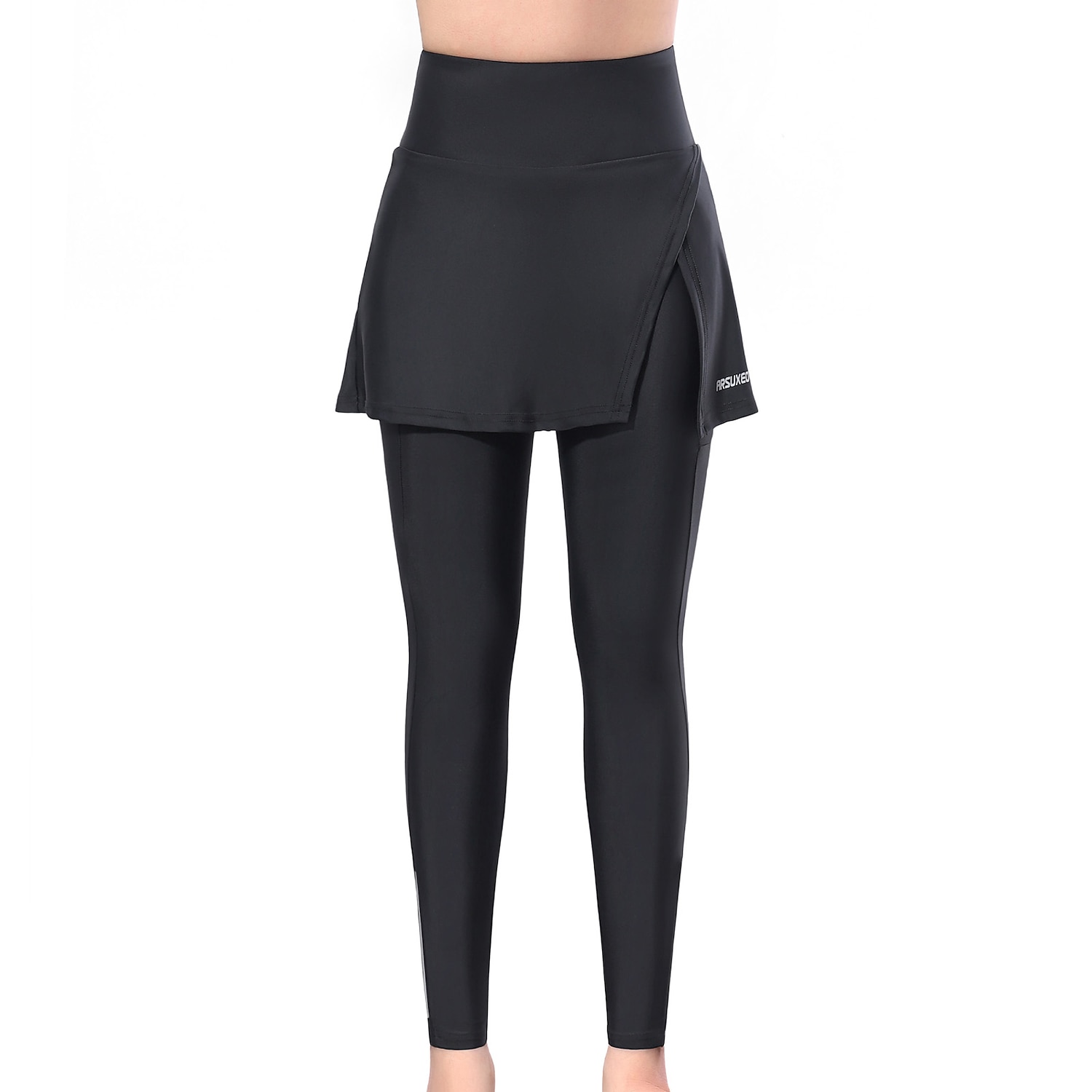 Arsuxeo Per donna Tinta unica Calzamaglia da ciclismo Gonna pantalone da ciclismo Pantaloni da bici Bicicletta Collant Leggings Vestibilità aderente Mountain Bike MTB Ciclismo su strada Gli sport del 2026 a $42.99 –P1