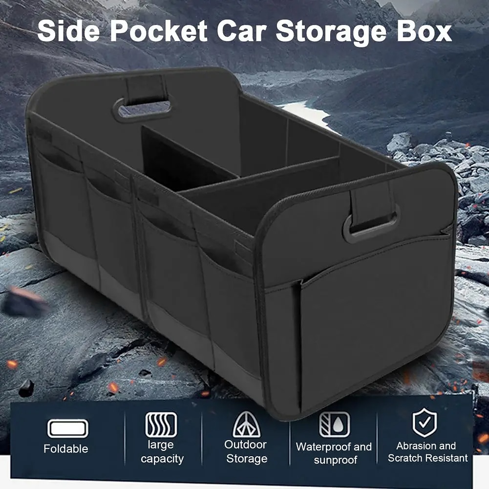 Trunk Organizer For Car, Collapsible Multi-Compartment Car Organizers Foldable And Waterproof, 600D Oxford Polyester, Suitable For Most Models 2025 - $59.99 –P1