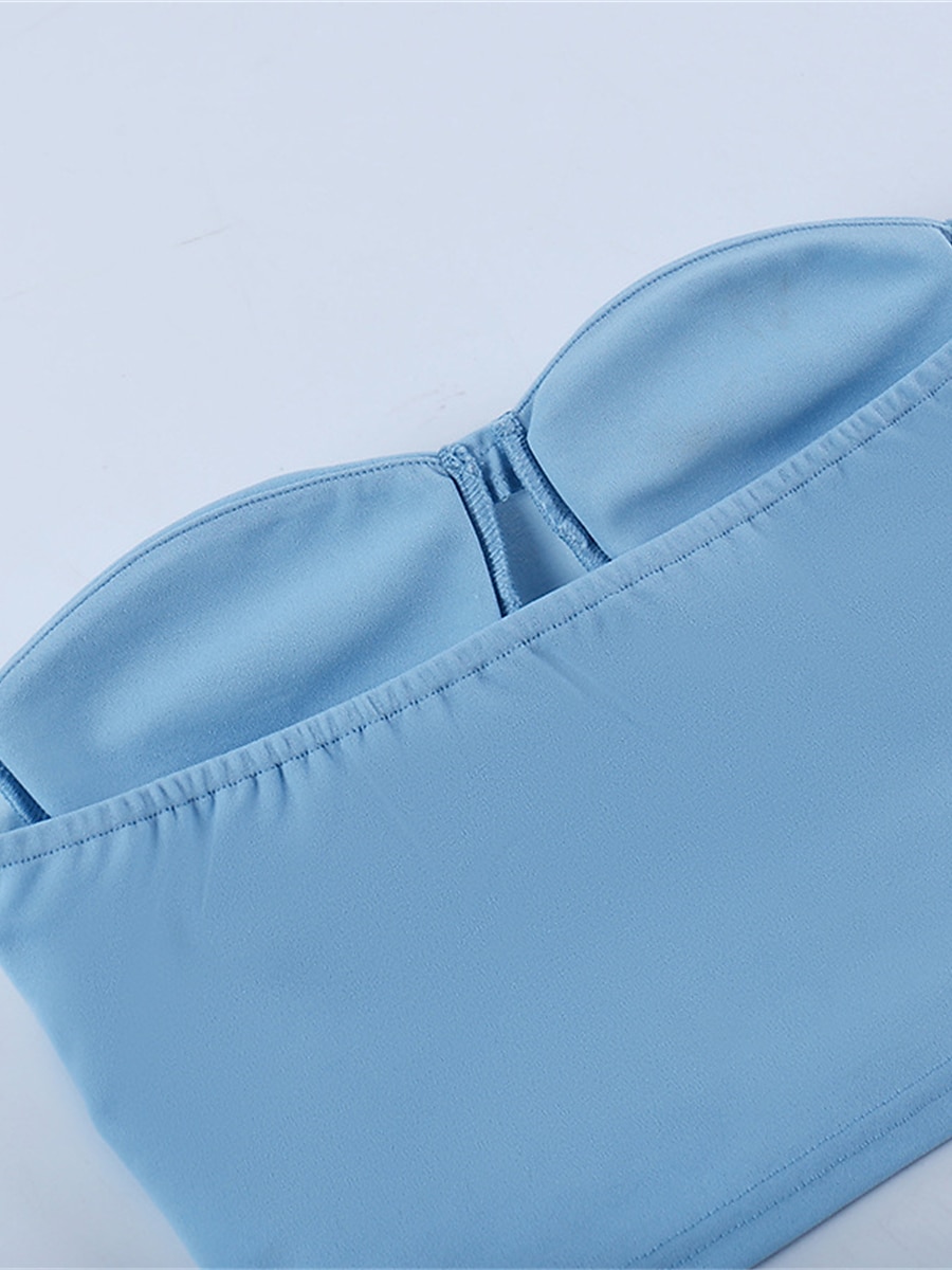 kvinnors shapewear ren färg korsetter street date gå ut andas bandeau ärmlös rygglös sommar vår hem outfits 2025 - $15.99 –P18