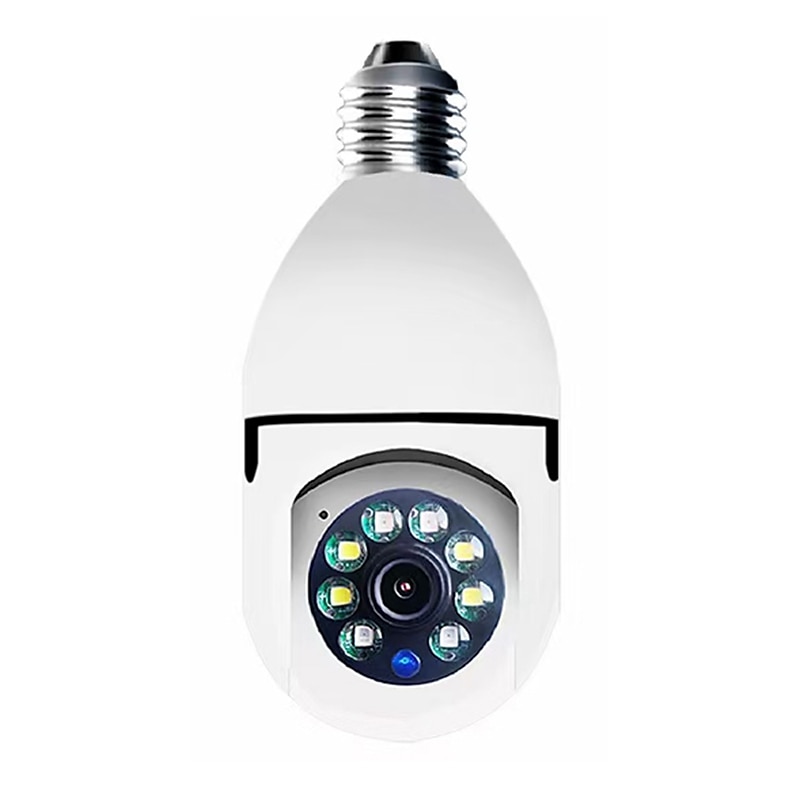 Caméra IP 1080P (1920×1080) Ampoule Wi-Fi Détection de présence Accès à Distance Coupure infrarouge Intérieur Soutien 128 GB de 2025 ? $44.99 –P1