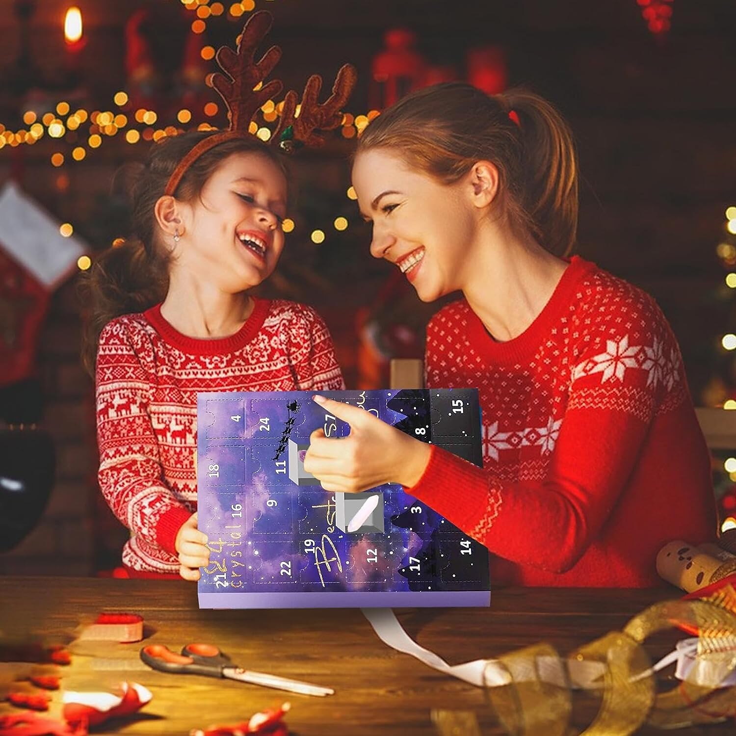 πέτρινο κουτί δώρου Advent calendar, πολύτιμος λίθος ημερολόγιο αντίστροφης μέτρησης 24 ημερών, χριστουγεννιάτικο ημερολόγιο προσέλευσης γυαλισμένα παιχνίδια συλλογής για λάτρεις της γεωλογίας και 2025 - $34.99 –P2