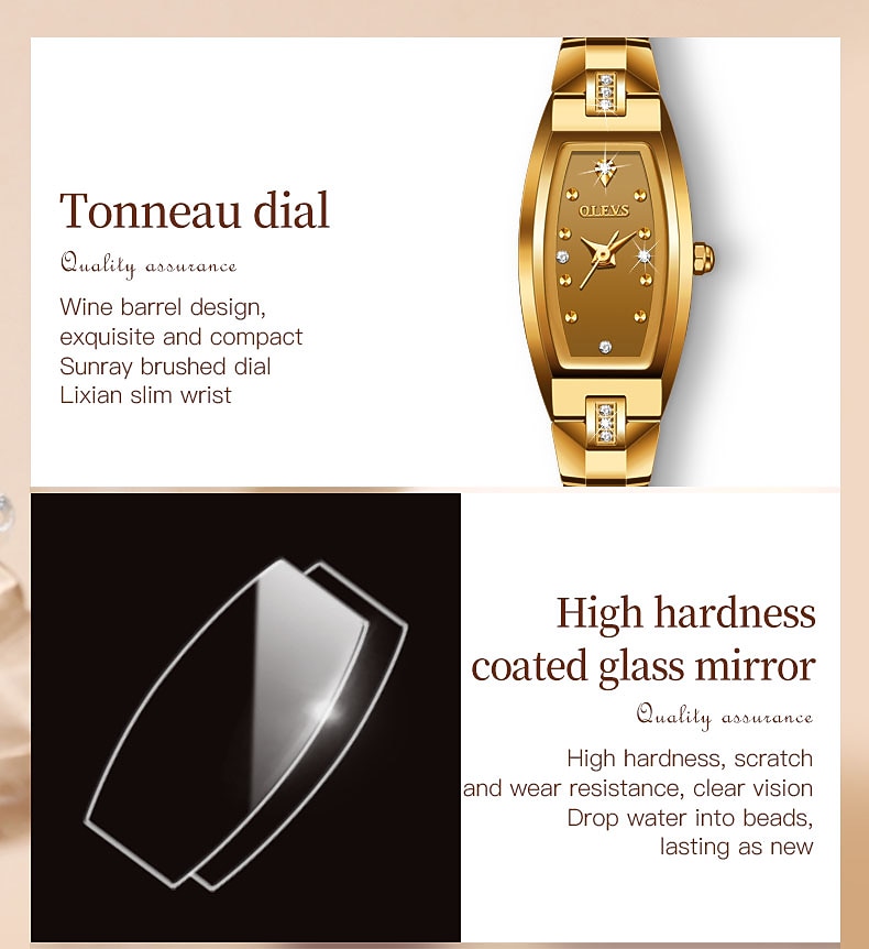 OLEVS Mother's Day Gift for Women Quartz Watch Creative Minimalist Fashion Casual Waterproof Decoration Stainless Steel Strap Watch 2026 - $68.99 –P10