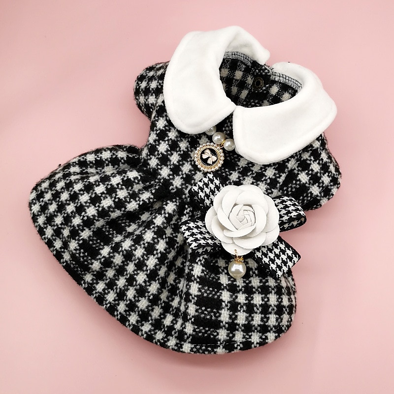 Hund Katze Kleid Mode Niedlich Winter Weich Waschbar Bequem Outdoor Party Hundebekleidung for Bichon Frise Pudel Zwergspitz Baby Haustier Papillon 2025 - $26.99 –P4