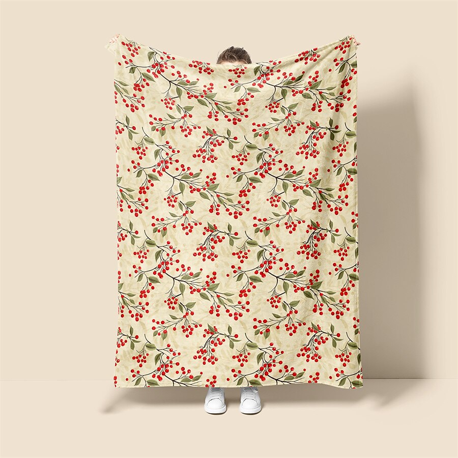 Fresh Flower Pattern Super Soft  Throws Blanket, Novelty Flannel Throw Blankets Warm 3D Printed All Seasons  Gifts Big Blanket 2025 - $17.99 –P6