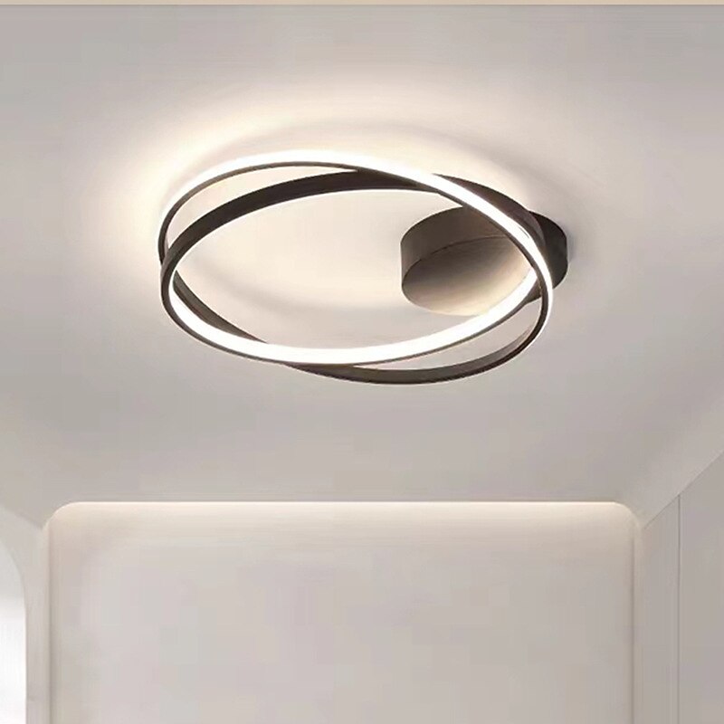 Luz de techo LED, lámpara de techo con luz empotrada de diseño circular regulable, adecuada para dormitorio, sala de estar, comedor, ac110v ac220v 2025 - $201.49 –P2