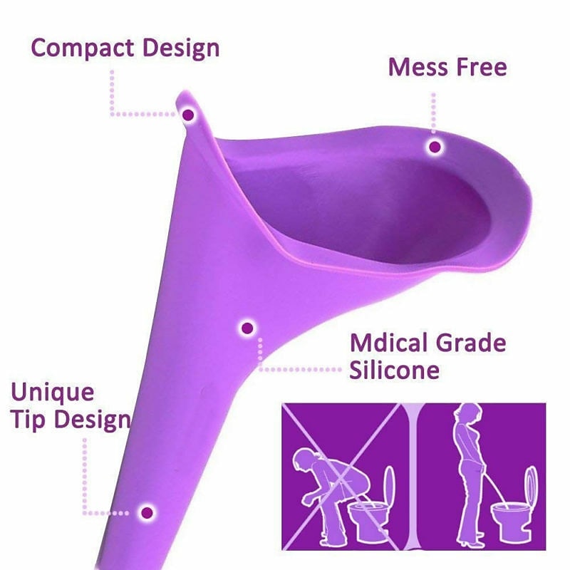 Woman Standing Piss Portable Toilet Urinal Outdoor Travel Camping Female Pee Funnel Emergency Silicone Urinals Car Toilet 2025 - $7.99 –P3