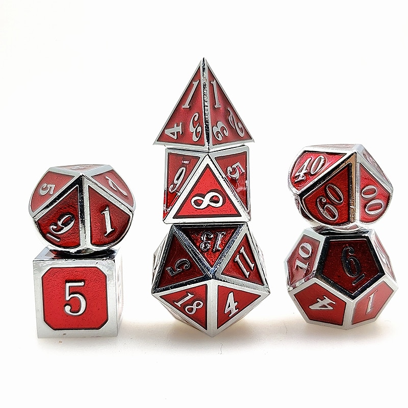 kovové kostky coc running group dnd dragon and dungeon polyhedron sedm kostek set 2025 - $29.99 –P4