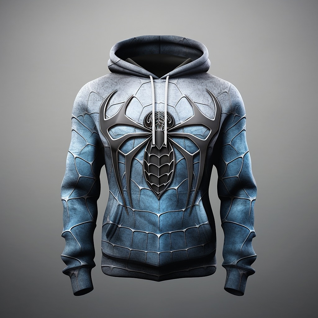 Pánské Grafika Pavouci Kapuce Kapucky Mikina Kapuce Dlouhý rukáv Mikina s kapucí Kapuce Módní 3D tisk Outdoorové sporty Dovolená Streetwear Královská modř Vodní modrá Tisk Přední kapsa Jaro & podzim 2025 - $31.99 –P4