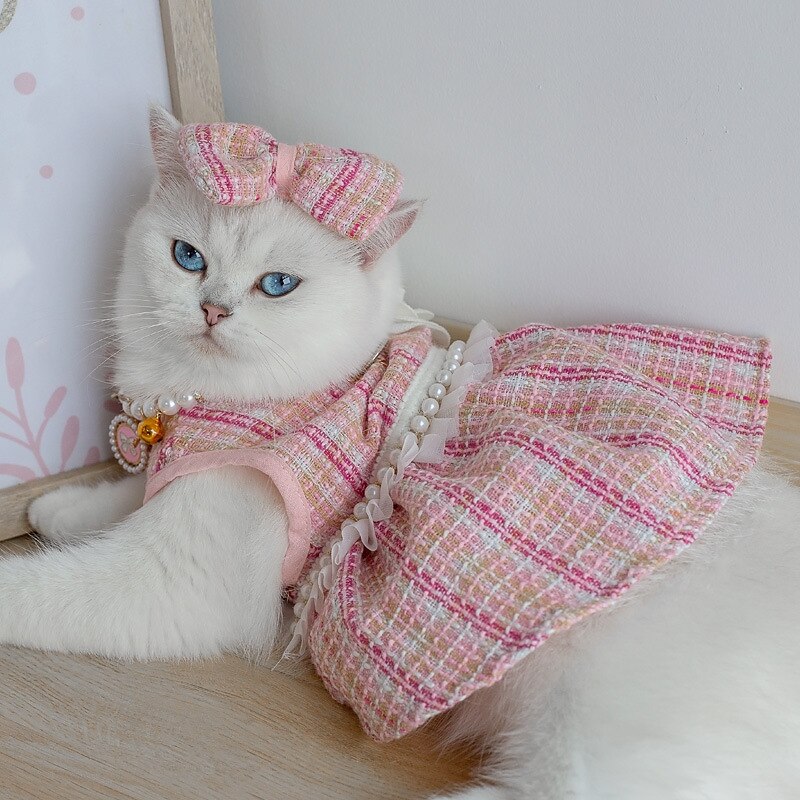 Dog Cat Dress Fashion Cute Winter Soft Washable Comfortable Outdoor Party Dog Clothing for Bichon Frise Poodle Pomeranian Baby Pet Papillon 2025 - $23.99 –P10