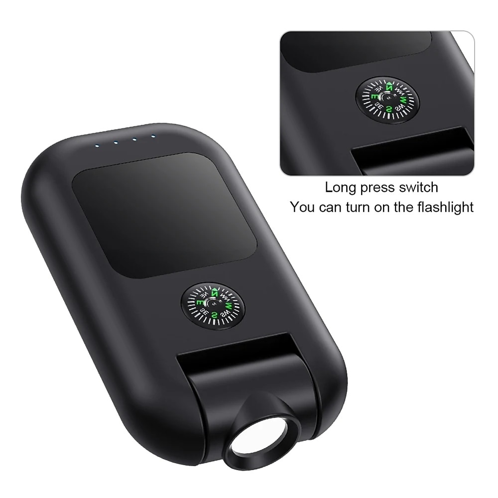 Outdoor Camping Light With Compass C-Shaped Charging Bag Flashlight Camping Light 180 Degree Rotation Super Bright Hiking and Fishing Light  1PC 2025 - $23.99 –P6