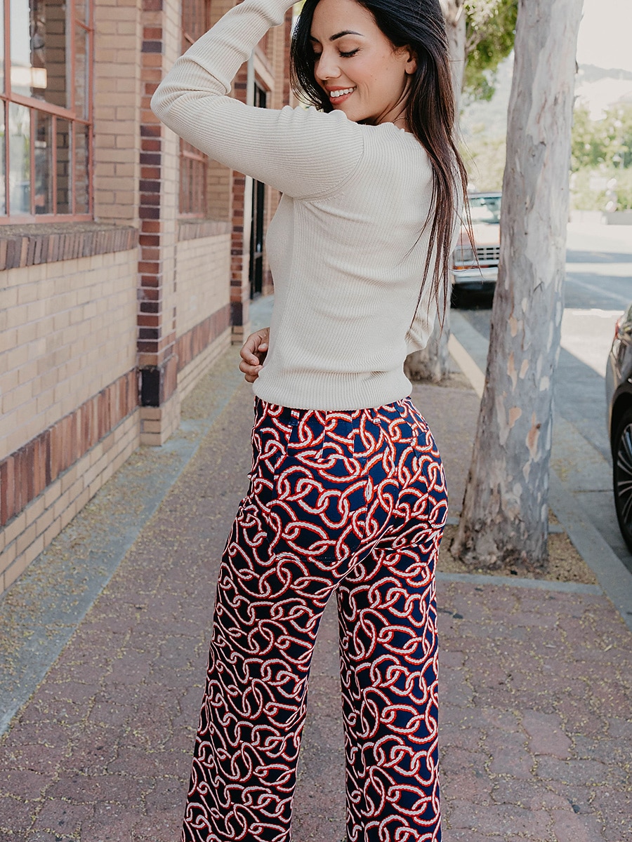 Cotton High Waist Cropped Pants 2026 - E£6352.83 –P17