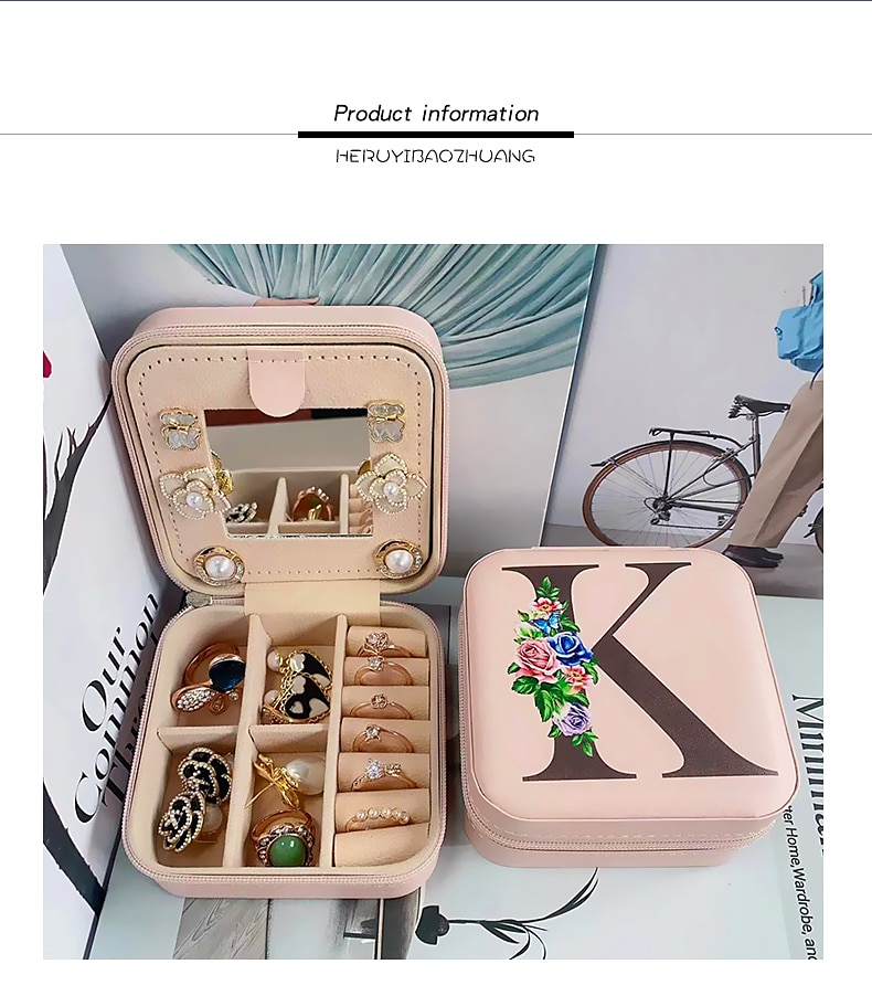 1PC Jewelry Box Waterproof Portable Mini Wearable leatherette PU(Polyurethane) PU Leather For Women's Casual Portable 2025 - $19.99 –P3