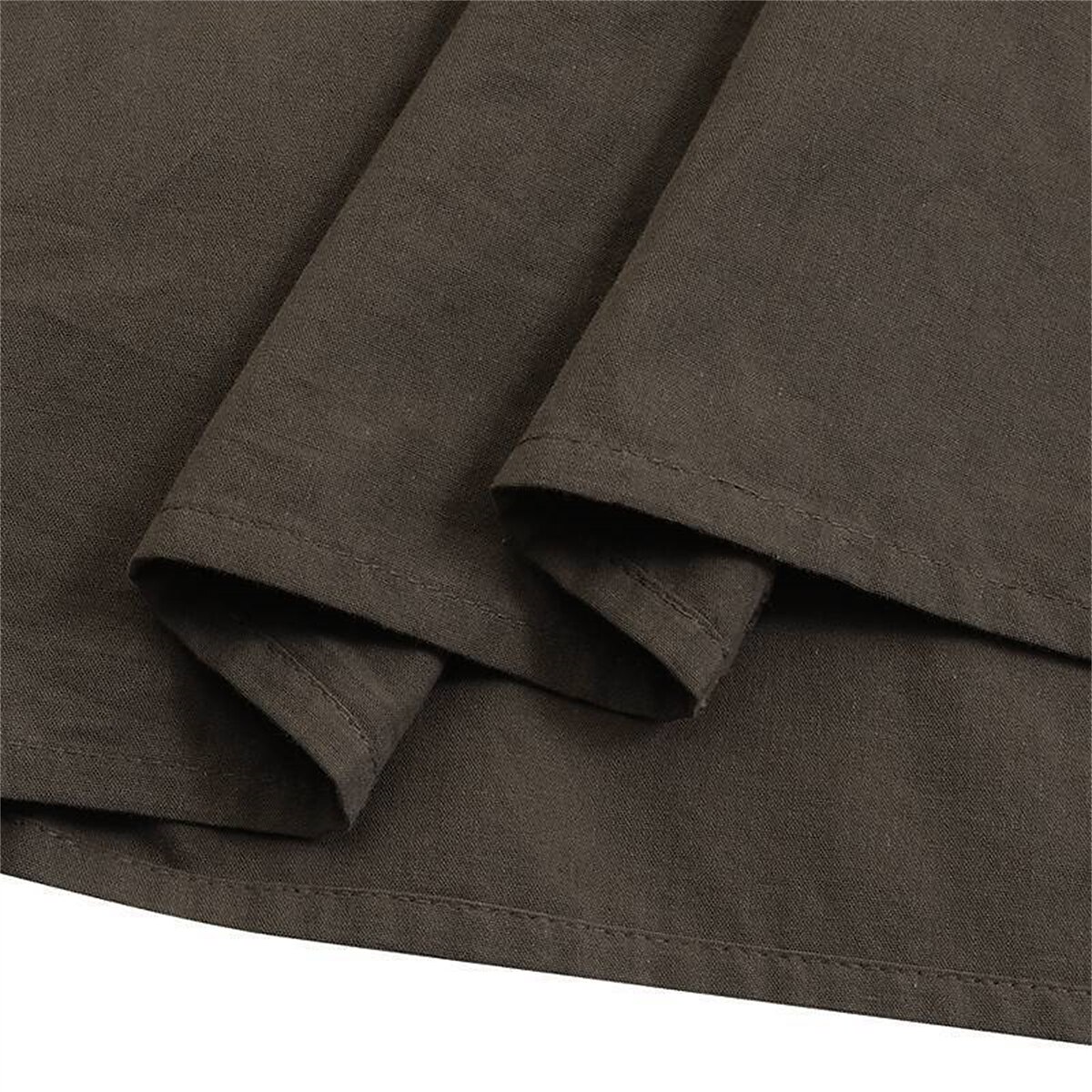 Women's Skirt Swing Long Skirt Fashion Casual Maxi Mid Waist Skirts Solid Colored Ruched Ruffle Vacation Street Black Wine Purple Brown Spring & Summer Cotton Linen 2025 - $32.99 –P7