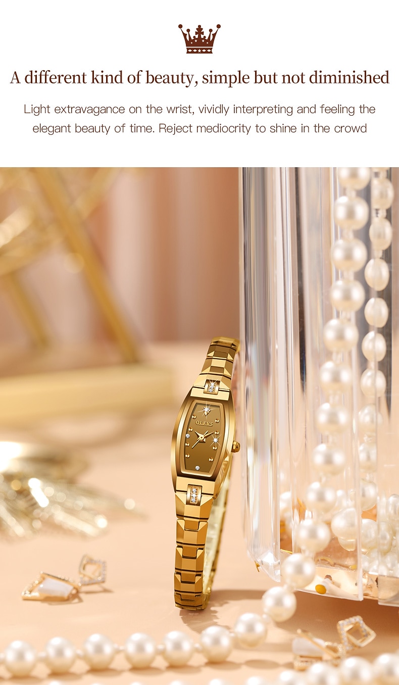 OLEVS Mother's Day Gift for Women Quartz Watch Creative Minimalist Fashion Casual Waterproof Decoration Stainless Steel Strap Watch 2026 - $68.99 –P12