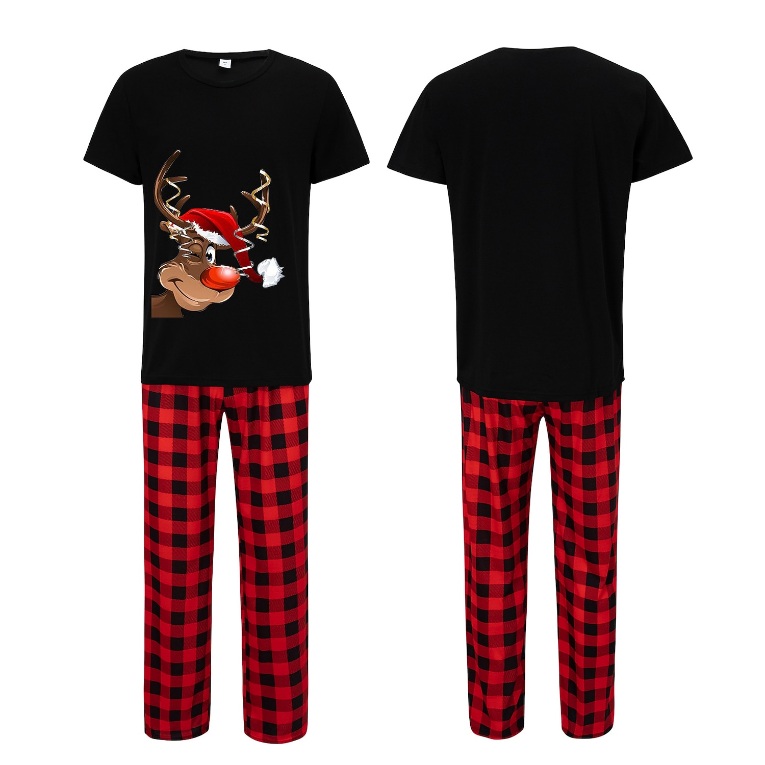 Family Christmas Family Pajamas Pajamas Graphic Plaid Pajamas Cute Christmas Pajamas School Print Colorblock Black White Long Sleeve Mommy And Me Outfits Active Matching Outfits 2026 - $16.49 –P13