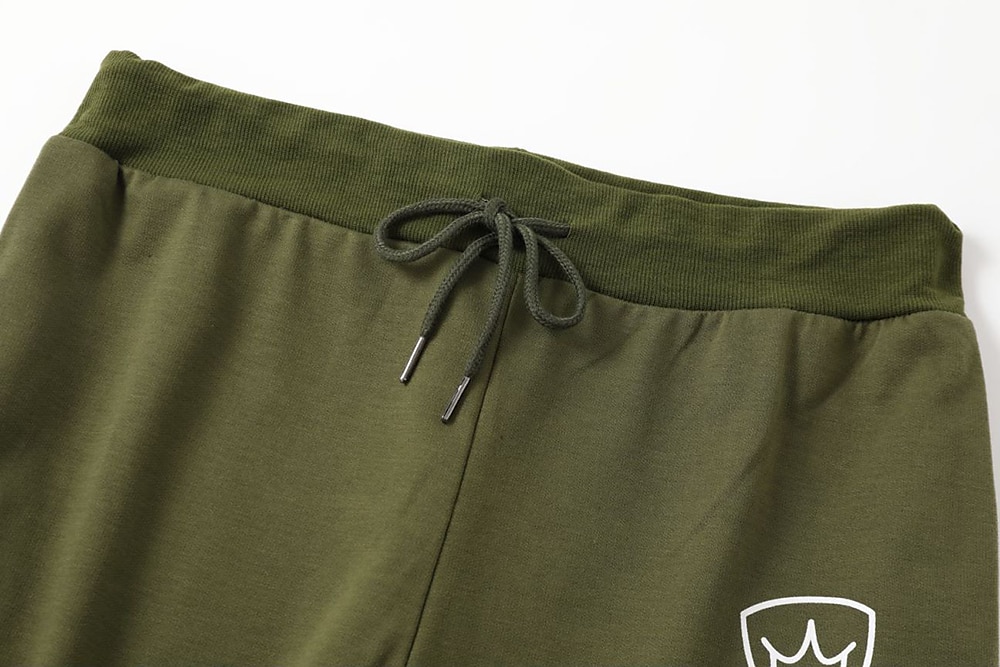 Voor heren Joggingbroeken Jogger Broek Trainingsbroek Trekkoord Elastische taille Geometrisch patroon Buitensporten Sportkleding Leger groen Zwart 2025 - $17.99 –P2