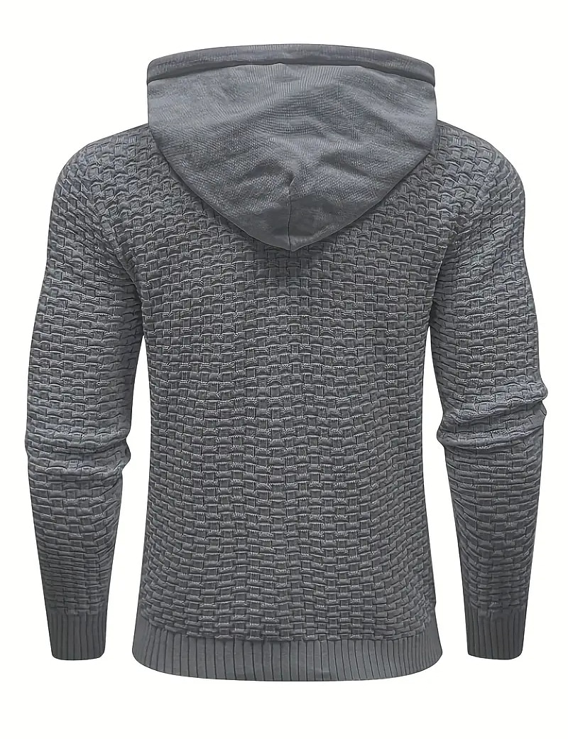 Per uomo Pullover Maglione A coste Maglia Standard A cordoncino Classico Liscio Con cappuccio Contemporaneo moderno Ufficio Da tutti i giorni Abbigliamento Inverno Nero Beige M L XL del 2026 a $19.99 –P2