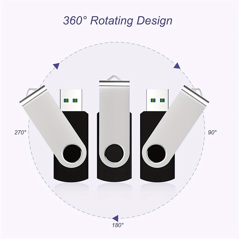 128GB USB Flash Drives 64GB 32GB USB 3.0 High Speed Rotating USB Stick External Storage Micro Memory Stick For Computer 2025 - $15.99 –P4