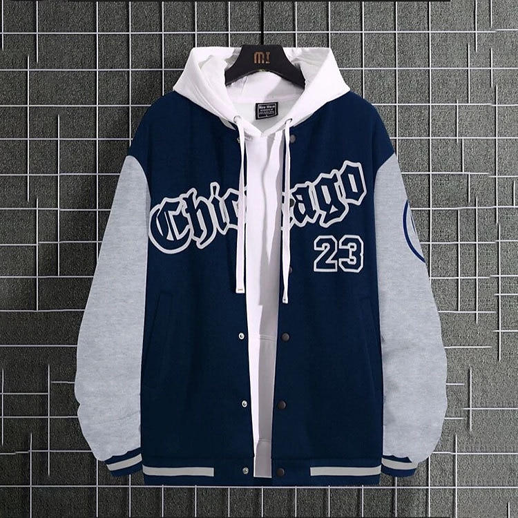 Voor heren Bomberjack Overgangsjack Varsity-jas Buiten Vakantie Warm Knop Zak Herfst Winter Kleurenblok Modieus Streetwear Opstaande boord Normaal Appel Groen Zwart Bordeaux Bruin Groen Jacks 2025 - $28.99 –P8