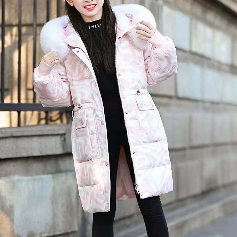 Barn Flickor Ner Pufferjacka för barn Aktiv Dragkedja Skola Täcka Ytterkläder 4-13 år Vinter Leopardlila leopardmönstrat*grönt Leopardmönstrat*rosa 2025 - $49.99 –P4