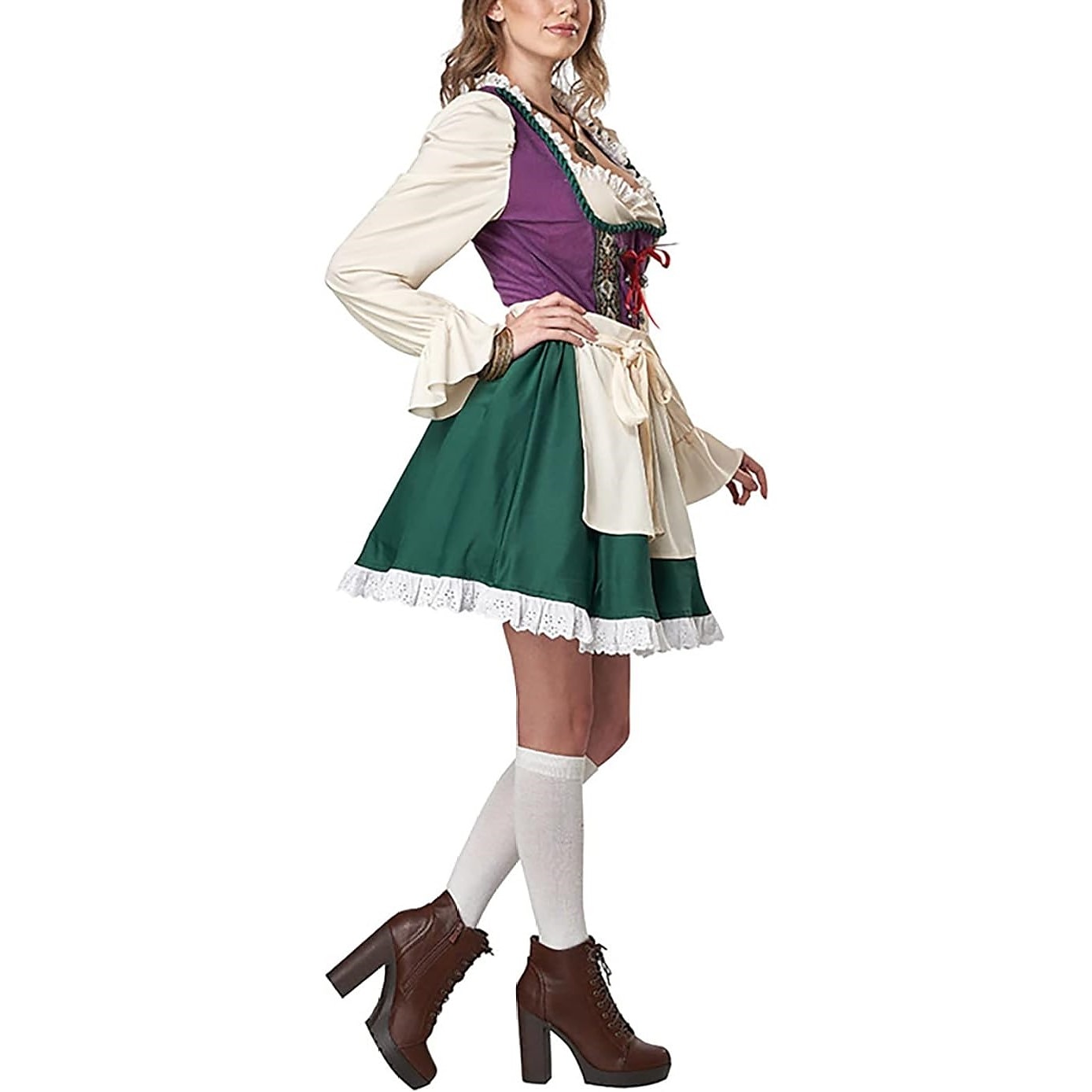 Oktoberfest Dirndl Trachtenkleader Oktoberfest / Bere bavareză Wiesn Stil tradițional Pajiști Pentru femei Pânză în stil tradițional Rochie Șorț 2025 - $43.99 –P3