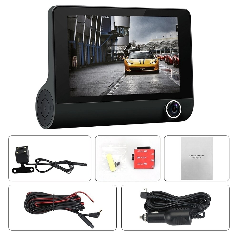 H35 1080p Nieuw ontwerp / met achteruitrijcamera / Start automatische opname Auto DVR 170 graden Wijde hoek 4 inch(es) IPS Dash Cam met Nacht Zicht / Bewegingsdetectie / Continu-opname Neen 2025 - $93.99 –P8